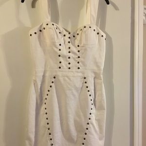 Betsy Johnson White fitted mini dress